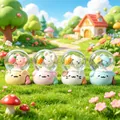 Set of four cute cartoon animal glowing water ball ornaments perfect for children's birthday gifts - Molten Cartoon Style (NO.45) / 45# Light + Snow (Random One)