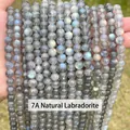 Perles en pierre de lune grise naturelle 7A avec un fort éclat bleu pour bijoux DIY - Perles De Clair De Lune Gris Naturel 7a / 2mm environ 180pcs