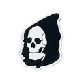 Gothic style grim reaper skull shoe charm accessory for DIY clog shoe decoration - Hooded Reaper Skull Style (MQ266-04) / 2.5cm-3.5cm / MQ266-04