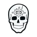 Dark gothic style white skull PVC shoe charm accessory for clogs DIY decorations - MQ266-11