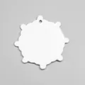Blank white ceramic Christmas ornament pendant with sublimation UV coating for DIY - Helm Shape (001)