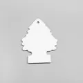 Blank white ceramic Christmas tree ornament for heat transfer printing and DIY crafts. - Christmas Tree (001)