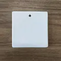 Blank white square sublimation ceramic ornament for DIY Christmas tree hanging tags - Square (001)