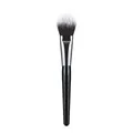 Professionele make-up kwast in zwart en zilver met tweekleurige haren voor poeder kwast. - Large Powder Brush (40 Deep Brown Single 11)