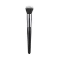 Professionele make-up kwast met zilveren klem en zwart handvat voor contouren - Even Foundation Brush (40 Deep Brown Single 12)