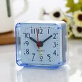 Compact blue square mini alarm clock for children's bedside tables - Blue