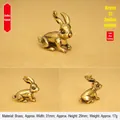 Antiker Messing-Zodiak-Hase-Anhänger für kreative DIY-Schlüsselanhänger und Geschenke - 31x29mm / Messingfarbe (Tierkreis Hase)
