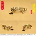 Detaillierte Messing-Sternzeichen Tiger Figur für Schlüsselanhänger und Autozubehör - 46x15mm / Messingfarbe (Schatz-Tiger)