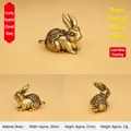 Vintage Messing Sternzeichen Hase Schlüsselanhänger Anhänger, 28mm Breite, 21mm Höhe, 13g. - 28x21mm / Messingfarbe (Glückshase Klein)