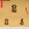Antiker Messing-Zodiac-Anhänger Eichhörnchen für Schlüsselanhänger und DIY-Geschenkzubehör - 20x25mm / Messingfarbe (Fliegende Ratte)