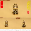 Handgefertigter Vintage-Messing-Affen-Zodiac-Anhänger für DIY-Schlüsselanhänger. - 16x31mm / Messingfarbe (Sycee Affe)