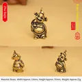 Antiker Zhu Bajie Sternzeichen Schwein Anhänger aus Messing für kreative Schlüsselanhänger - 19x35mm / Messingfarbe (Zhu Bajie)