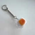 Llavero de interruptor de teclado mecánico con un diseño realista de pan tostado - Tecla Única / Sin Efecto de Luz / Pan de Caramelo