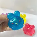 Colorful glitter rabbit squishy stress relief toy for sensory play and relaxation - Basic Style / Blue