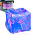Μπλε και ροζ μαρμάρινο παιχνίδι squishy κύβος άγχους με κουτί - 5.5cm Μπλε Κύβος Ροής Maltose