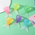 Colorful mermaid tail maltose squishy toys for stress relief set of six colors - Fishtail Design