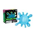 Pallina antistress morbida blu a forma di schizzo con confezione di vendita - Virus Blu (In Scatola) / Blu