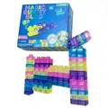 Blocchi da costruzione in gelatina morbida colorata e traslucida per gioco creativo educativo - Blocchi di Gelatina (Set da 40 Pezzi) / Confezione da 40 / Colorato