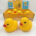 Set de seis juguetes de pato amarillo squishy para aliviar el estrés en su caja - Pato Amarillo Simulación / Amarillo