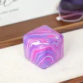 Μωβ μαρμάρινο κύβος squishy παιχνίδι κατά του στρες με μαλακή υφή μαλτόζης αντοχής - Τσάντα OPP / Μαρμάρινος Κύβος - Ροζ