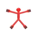 Creative red translucent magnetic stickman figure for fridge decor and fun magnetic play - 1 Piece / Red