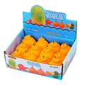 12er-Pack realistische Orangen-Quetschspielzeuge in einer blauen Displaybox zum Stressabbau - Orangenform / 1 Stück / Gold
