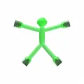 Groen doorschijnend magnetisch poppetje voor de koelkast of kantoor-oppervlakken. - 1 Stuk / Groen