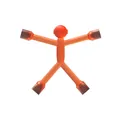 Oranje doorschijnend magnetisch stokfiguur speelgoed met flexibele siliconen ledematen - 1 Stuk / Donkeroranje