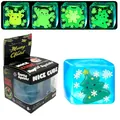 Glow-in-the-dark Christmas squishy stress relief ice cube toy with packaging - Christmas Tree / Box Packaging