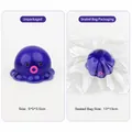Μωβ κρυστάλλινο χταπόδι squishy TPR παιχνίδι ανακούφισης από το στρες με διαστάσεις - Συσκευασία χύμα / Μωβ