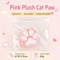 Niedliches rosa Plüsch Katzenpfoten Squishy Spielzeug in Schutztüte - Beflockt (Mit Beutel) / Rosa