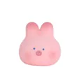 Macro view of a soft pink Sakura rabbit pig squishy stress relief toy for relaxing - Pig Rabbit Style