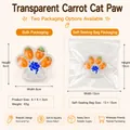 Juguete antiestrés de pata de gato zanahoria con bolsa de autocierre - Granel (Sin embalaje) / Garra de Gato Zanahoria