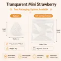 Translucent strawberry-shaped slow rebound squeeze toy made of soft TPR material - Small Strawberry / Bulk/Loose Packaging / Clear