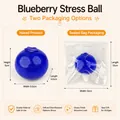 Blue glitter blueberry squeeze toy for stress relief featuring a soft slow rising effect - Flashing Blueberry / Bulk/Loose Packaging / Blue
