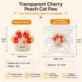 Dimensiones y opciones de empaque para el juguete squishy de pata de gato cereza - Garra de Gato Cereza