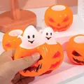 Jouet de décompression Halloween citrouille fantôme pour le soulagement du stress - Jouet à Presser Citrouille
