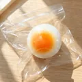 Realistic food-grade poached egg squishy toy made of slow rebound TPR stress relief material - Simulated Bun Style / 1 Piece / Cream