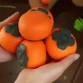 Realistic persimmon stress relief squishy toy for squeezing and venting emotions - Persimmon (Flour Filling)