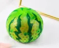 Green watermelon patterned squeeze stress ball toy for decompression and relief - Watermelon (Bead Filling)