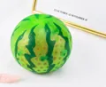 Green watermelon patterned squeeze stress ball toy for decompression and relief - Watermelon (Bead Filling)