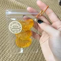 Realistic orange segment squishy toys in a clear mini bag for stress relief purpose - Orange / 3-Piece