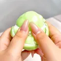 Green grape themed crispy handmade wax ball squishy decompression toy for stress relief - Grape Crispy Ball