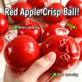 Red apple shaped crispy squeeze ball stress relief toy for effective office use. - China Red (Simulated Apple) / Bulk Packaging