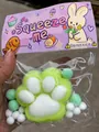 Χαριτωμένο παιχνίδι squishy 7cm με πατούσα γάτας σε λαχανί χρώμα για το άγχος - Πράσινο