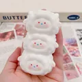 Simpatico giocattolo squishy in silicone a forma di pecore bianche impilate antistress - Pila di Tre Pecore