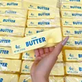 Langsamer Rückprall Butter Squishy Spielzeug aus PU-Schaum zum Stressabbau im Büro - Mittel(14cm) / Butterriegel (Lackiert)