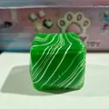 Grüner marmorierter Wasserwürfel-Squishy-Stressabbau-Spielzeug zur Entspannung - Marmorwirbel-Stil / Beutelverpackung / Grün Marmormuster (OPP-Beutel)