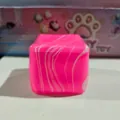 Rosa Marmor Wasserwürfel Squishy Spielzeug, weicher Gummi Stressabbau sensorischer Würfel - Marmorwirbel-Stil / Beutelverpackung / Rosa Marmormuster (OPP-Beutel)