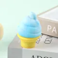 Süßes blau-gelbes Eiswaffel-Squishy-Spielzeug mit Farbverlauf für Kinder zum Stressabbau - Blaues Eis / Blau